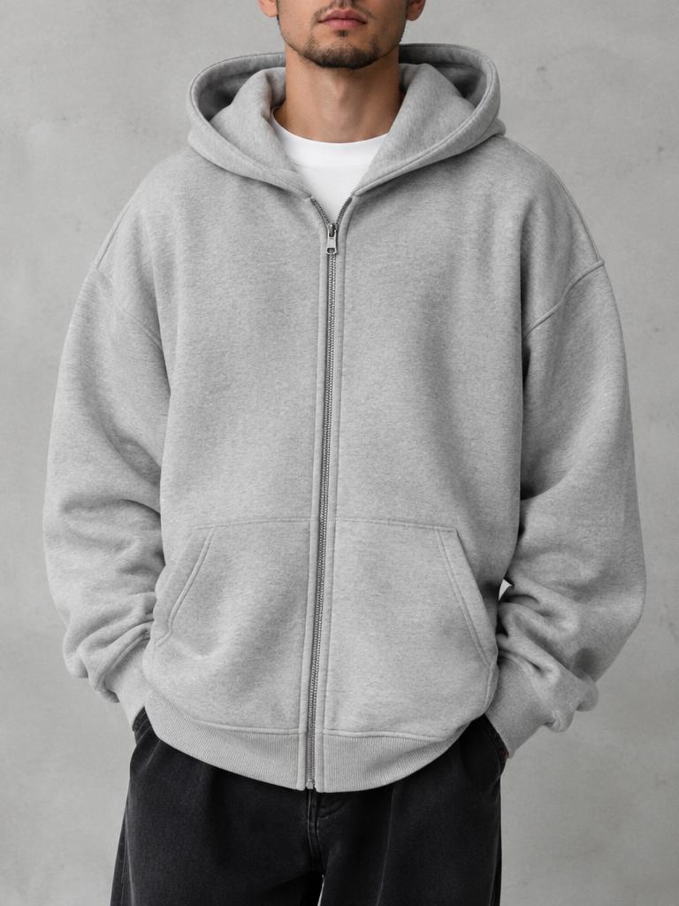OFFGRID Zip Hoodie, kolor Heather Grey